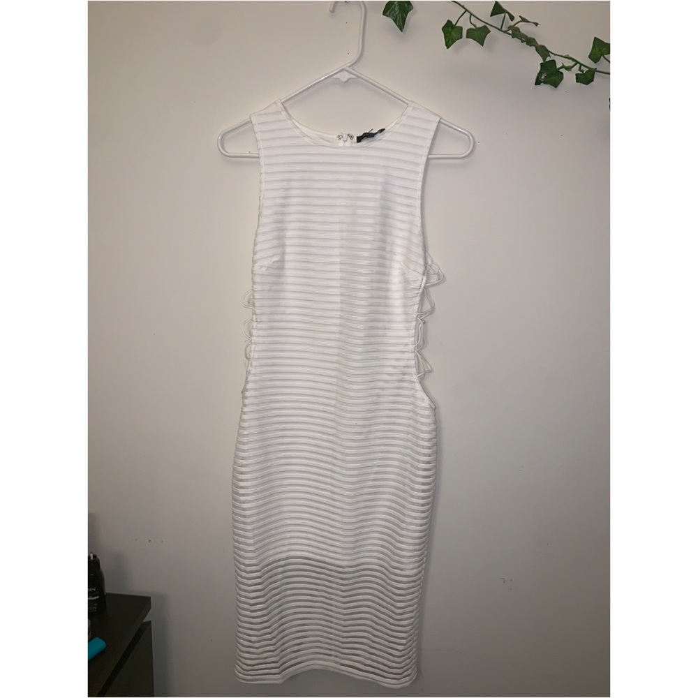 All white sexy midi dress!